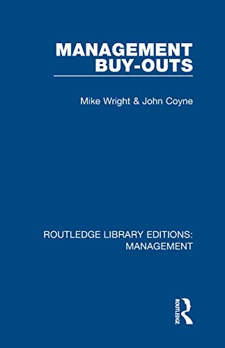 Imagen de archivo de Management Buy-Outs a la venta por Buchpark