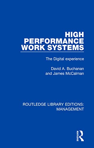 Beispielbild fr High Performance Work Systems zum Verkauf von Blackwell's