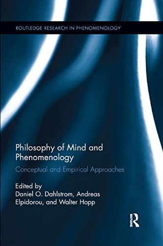 Imagen de archivo de Philosophy of Mind and Phenomenology: Conceptual and Empirical Approaches a la venta por ThriftBooks-Dallas