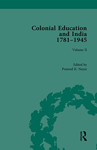 Beispielbild fr Colonial Education and India 1781-1945: Volume II zum Verkauf von Books From California