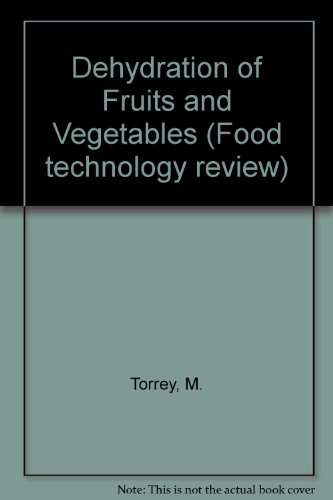 9780815505273: Dehydration of Fruits and Vegetables