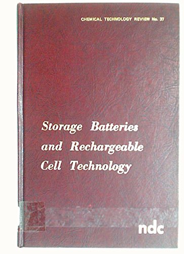 Imagen de archivo de Storage Batteries and Rechargeable Cell Technology a la venta por Rainy Day Books