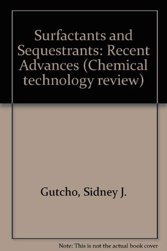 Stock image for Surfactants and sequestrants: Recent advances for sale by Basi6 International