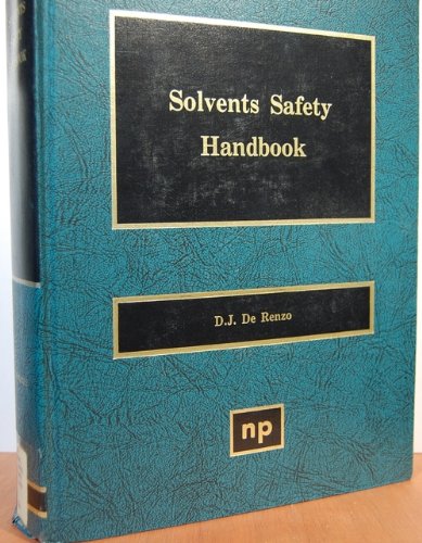 Beispielbild fr Solvents Safety Handbook zum Verkauf von Zubal-Books, Since 1961