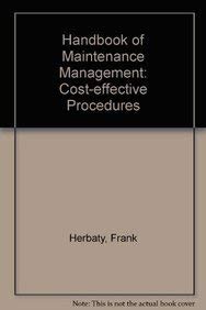 HB Maintenance Management 2nd Ed (9780815512042) by Luisa, Bozzano G