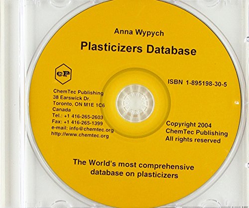 Imagen de archivo de Plasticizers Database a la venta por Buchpark