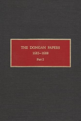 Imagen de archivo de GOVERNOR DONGAN PAPERS PART 2 Format: Hardcover a la venta por INDOO