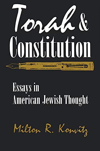 Beispielbild fr Torah and Constitution : Essays in American Jewish Thought zum Verkauf von Better World Books