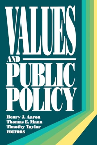 Beispielbild fr Values and Public Policy zum Verkauf von medimops