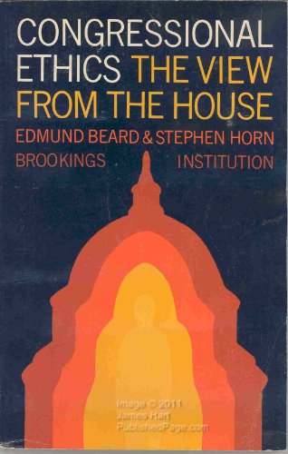 Imagen de archivo de Congressional Ethics: The View from the House a la venta por BookDepart