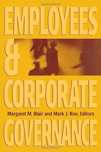 Beispielbild fr Employees and Corporate Governance zum Verkauf von Better World Books