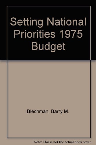 9780815709930: Setting National Priorities 1975 Budget