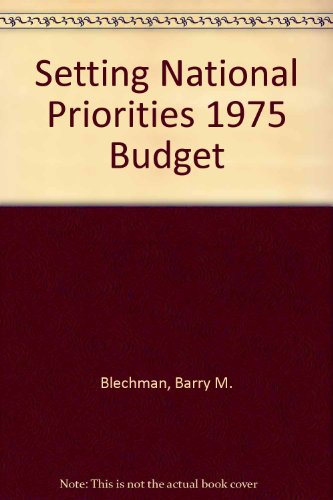 9780815709947: Setting National Priorities 1975 Budget