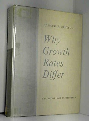 Stock image for Why Growth Rates Differ : Postwar Experience in Nine Western Countries for sale by Better World Books