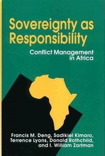 Imagen de archivo de Sovereignty As Responsibility : Conflict Management in Africa a la venta por Better World Books