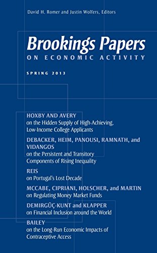 Imagen de archivo de Brookings Papers on Economic Activity: Spring 2013 a la venta por Best and Fastest Books