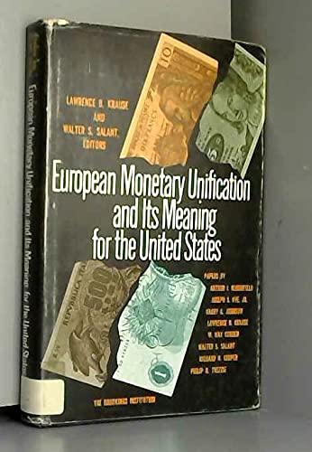 Stock image for European Monetary Unification and Its Meaning for the United States for sale by K & L KICKIN'  BOOKS