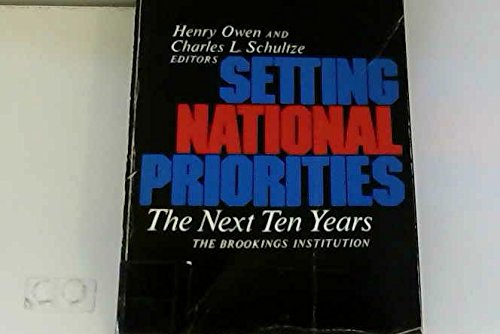 Stock image for Setting National Priorities: Next Ten Years for sale by Best and Fastest Books