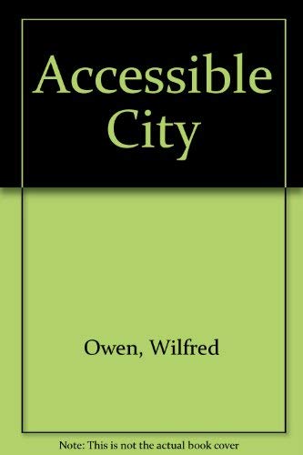 Imagen de archivo de The accessible city a la venta por HPB-Red