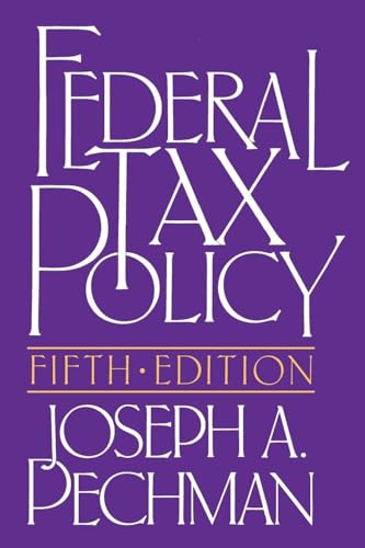 Stock image for Federal Tax Policy (Studies of Government Finance) for sale by Wonder Book