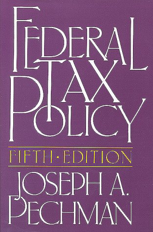 Stock image for Federal Tax Policy for sale by Better World Books
