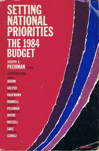 Stock image for The 1984 Budget for sale by Better World Books Ltd