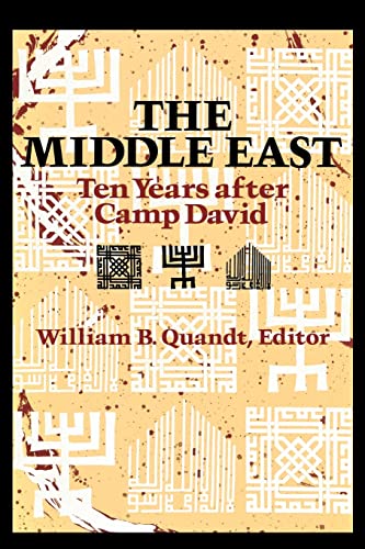 Stock image for The Middle East : Ten Years after Camp David for sale by Better World Books