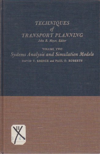 Beispielbild fr Techniques of Transport Planning: Systems Analysis and Simulation Models v. 2 zum Verkauf von Better World Books