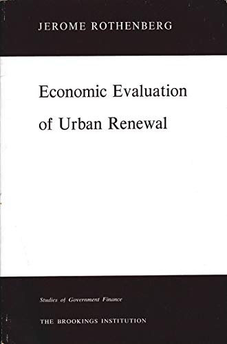 Stock image for Economic Evaluation of Urban Renewal for sale by HPB-Red
