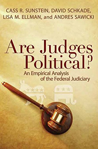 Beispielbild fr Are Judges Political? : An Empirical Analysis of the Federal Judiciary zum Verkauf von Better World Books