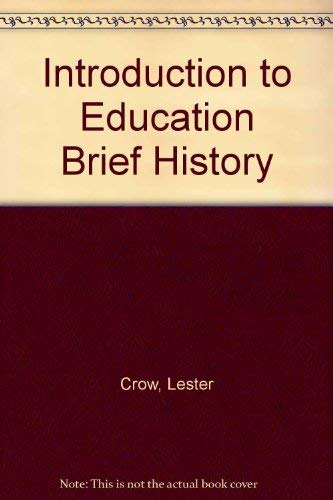 9780815803201: Introduction to Education Brief History