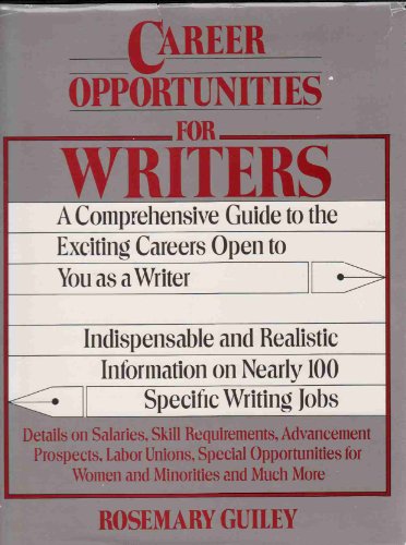 9780816010158: Career Opportunities for Writers