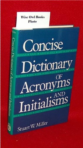 Beispielbild fr Concise Dictionary of Acronyms and Initialisms zum Verkauf von ThriftBooks-Atlanta