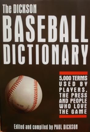Beispielbild fr Baseball Dictionary zum Verkauf von Better World Books: West