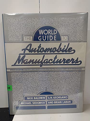 Beispielbild fr World Guide to Automobile Manufacturers zum Verkauf von Better World Books