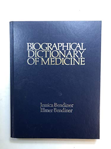Beispielbild fr Biographical Dictionary of Medicine zum Verkauf von Better World Books