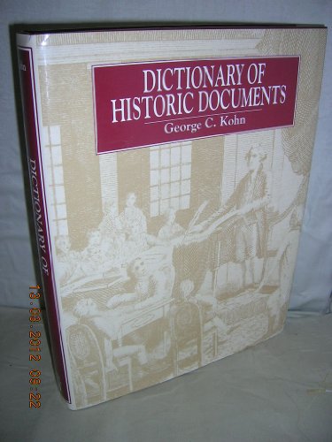 Stock image for Dictionary of Historic Documents for sale by ThriftBooks-Dallas