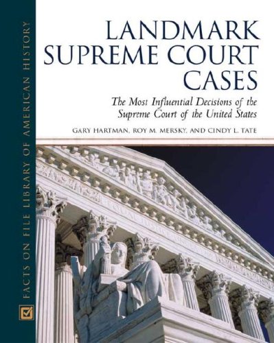 Stock image for Landmark Supreme Court Cases: The Most Influential Decisions of the Supreme Court of the United States (Facts on File Library of American History)**OUT OF PRINT** for sale by HPB-Red