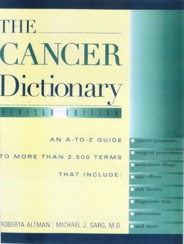 Imagen de archivo de The Cancer Dictionary a la venta por Bingo Used Books