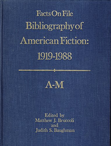 Beispielbild fr Facts on File Bibliography of Fiction, 1919-1988- 2 Vol. Set zum Verkauf von ThriftBooks-Atlanta