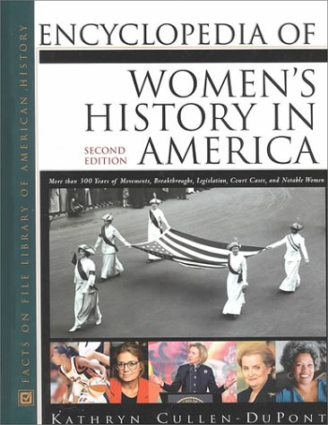 Imagen de archivo de Encyclopedia of Women's History in America a la venta por Books of the Smoky Mountains