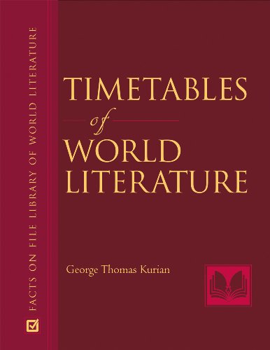 Stock image for Timetables of World Literature for sale by Ergodebooks