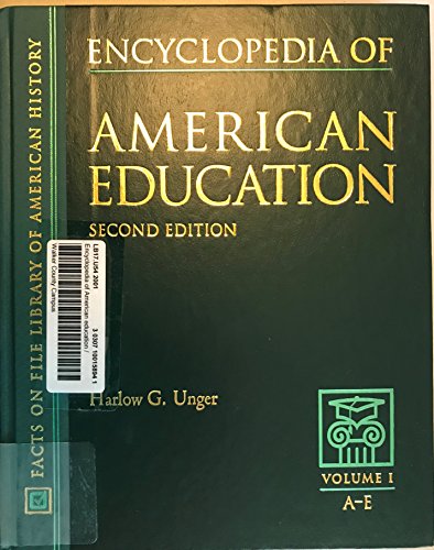 Imagen de archivo de Encyclopedia of American Education a la venta por Better World Books