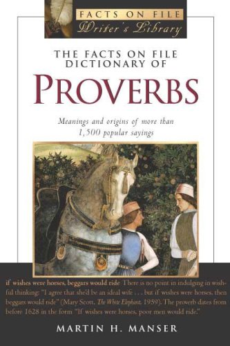 9780816046089: The Facts on File Dictionary of Proverbs (Facts on File Writer's Library S.)