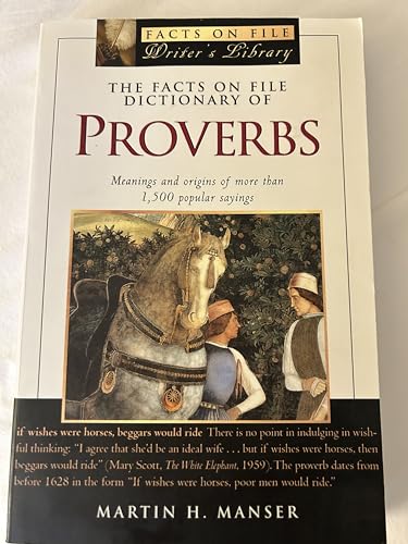 9780816046089: The Facts on File Dictionary of Proverbs (Facts on File Writer's Library) (Facts on File Writer's Library S.)