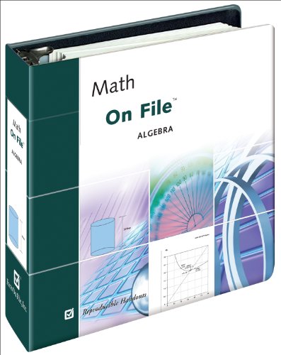 Math on File: Algebra (Facts on File Science Library) (9780816046324) by Alexander, James
