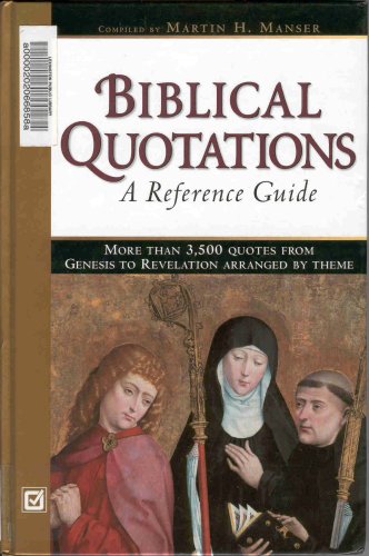 Imagen de archivo de Biblical Quotations: A Reference Guide a la venta por BooksRun