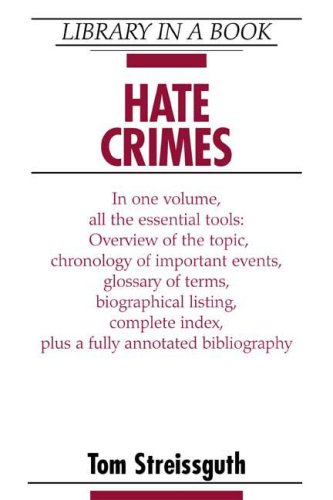 Imagen de archivo de Hate Crimes a la venta por Better World Books
