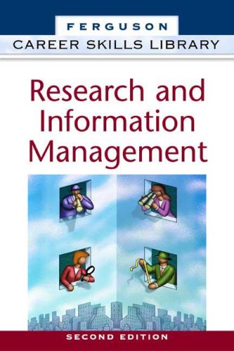 Imagen de archivo de Research and Information Management (Career Skills Library) a la venta por Revaluation Books