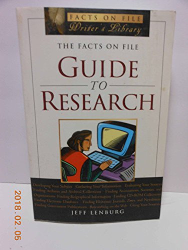 Beispielbild fr The Facts On File Guide To Research (Writers Library) zum Verkauf von Wonder Book